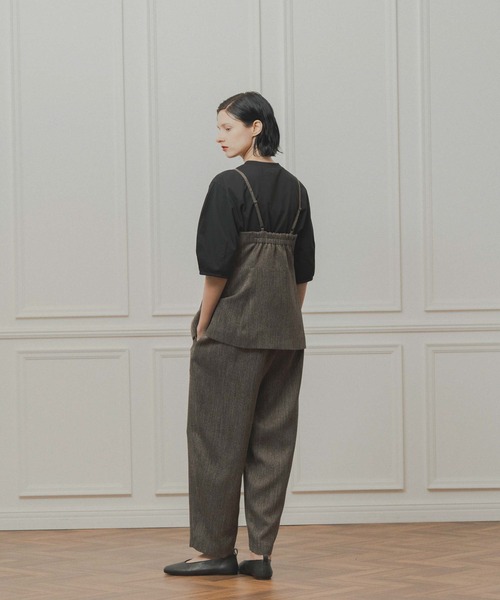 WHYTO.(ホワイト)の「「WHYTO. / ホワイト」tweed satin bustier(シャツ/ブラウス・レディース・ブラウン/ブラック・36/38)」の6枚目の写真