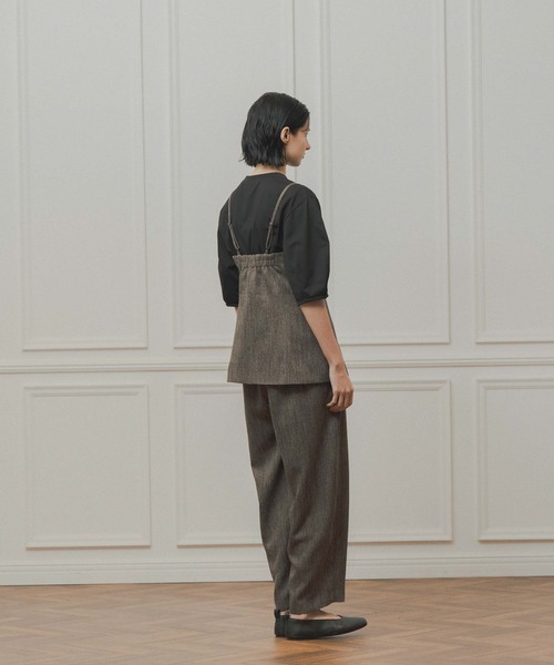 WHYTO.(ホワイト)の「「WHYTO. / ホワイト」tweed satin bustier(シャツ/ブラウス・レディース・ブラウン/ブラック・36/38)」の8枚目の写真