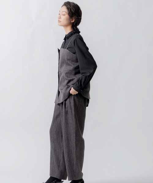 WHYTO.(ホワイト)の「「WHYTO. / ホワイト」tweed satin bustier(シャツ/ブラウス・レディース・ブラウン/ブラック・36/38)」の12枚目の写真