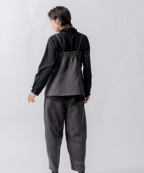 WHYTO.(ホワイト)の「「WHYTO. / ホワイト」tweed satin bustier(シャツ/ブラウス・レディース・ブラウン/ブラック・36/38)」の13枚目の写真