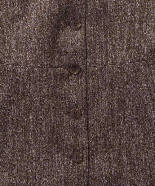 WHYTO.(ホワイト)の「「WHYTO. / ホワイト」tweed satin bustier(シャツ/ブラウス・レディース・ブラウン/ブラック・36/38)」の22枚目の写真