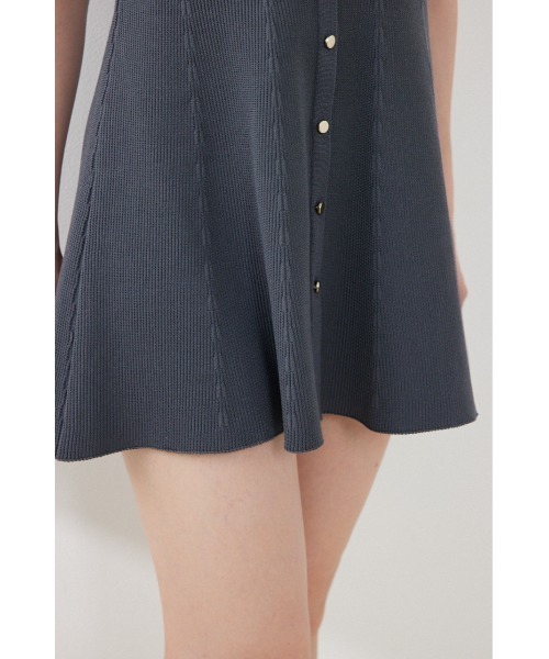rienda（リエンダ）の「フリルシャツドッキングニットマーメイドミニワンピース 夏服（ワンピース・レディース・ライトイエロー/グレー/ブラック・FREE）」の21枚目の写真