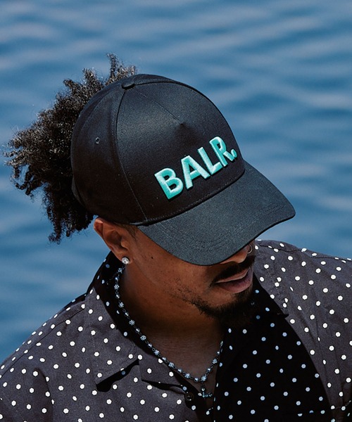 BALR.(ボーラー)の「BRAND COTTON CAP(キャップ・メンズ・ブラック×ブラック/ブラック×ブルー/ブラック×ライム/ブラック×ホワイト・ONE SIZE)」の3枚目の写真