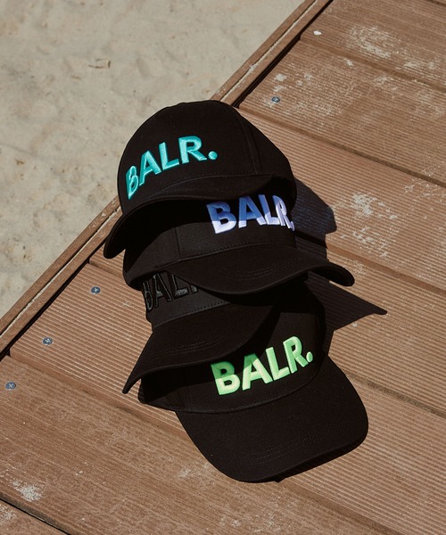 BALR.(ボーラー)の「BRAND COTTON CAP(キャップ・メンズ・ブラック×ブラック/ブラック×ブルー/ブラック×ライム/ブラック×ホワイト・ONE SIZE)」の5枚目の写真
