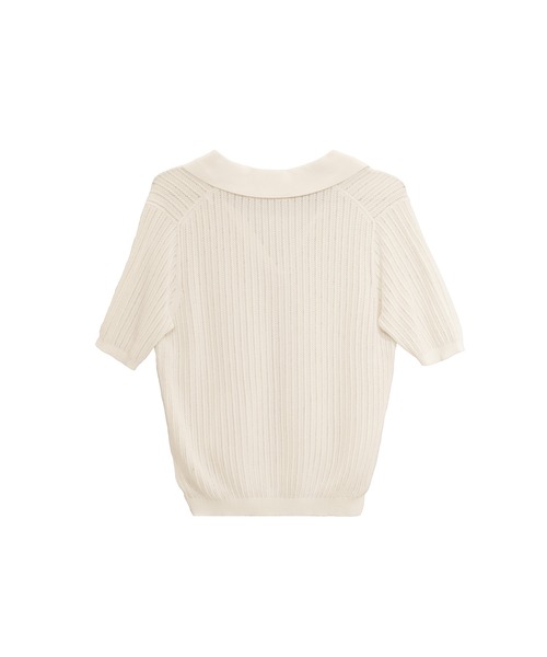 Her lip to(ハーリップトゥー)の「Pointelle-Knit Polo Top(その他トップス・レディース・ホワイト系・FREE)」の7枚目の写真