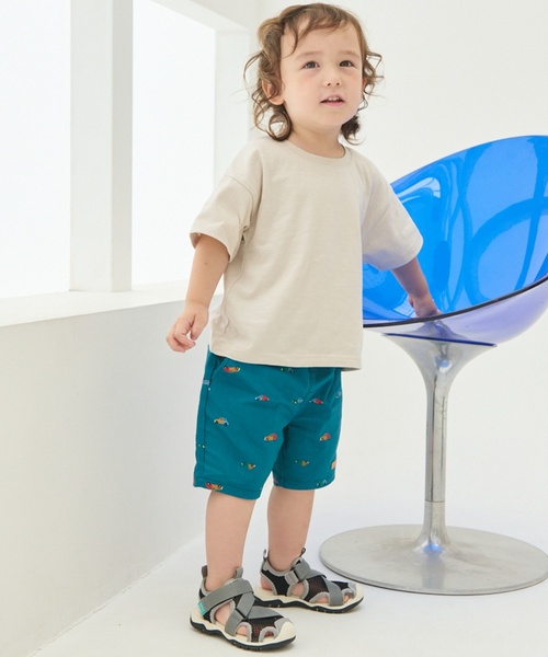 petit main(プティマイン)の「布帛アソート柄ハーフパンツ(その他パンツ・キッズ・ライトベージュ/ピンク系その他/モカ/グリーン/ライトブルー/ライトグリーン・90cm/80cm/130cm/120cm/110cm/100cm)」の3枚目の写真