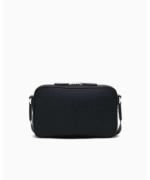 EMPORIO ARMANI(エンポリオアルマーニ)の「【エンポリオ アルマーニ】メタルプレート フロントジップ クロスボディバッグ(ショルダーバッグ・メンズ・ブラック・FREE)」の5枚目の写真