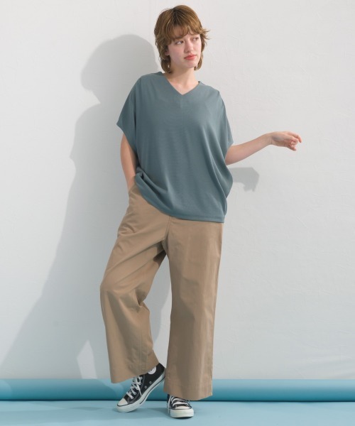 OMNES(オムネス)の「カラーチノパンツ(チノパンツ・レディース・カーキ/イエロー/ベージュ/ネイビー・LARGE/MEDIUM)」の15枚目の写真