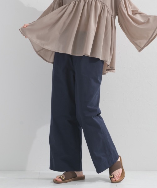 OMNES(オムネス)の「カラーチノパンツ(チノパンツ・レディース・カーキ/イエロー/ベージュ/ネイビー・LARGE/MEDIUM)」の8枚目の写真
