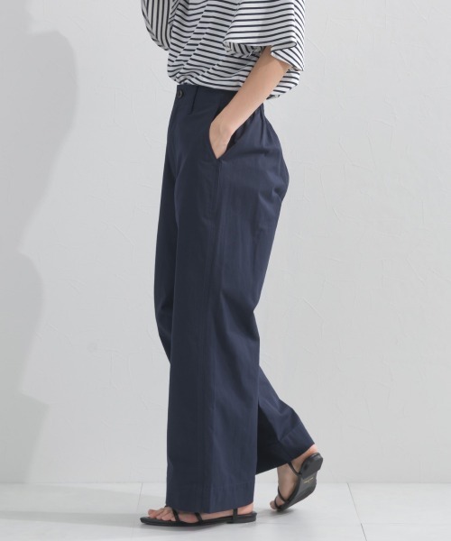 OMNES(オムネス)の「カラーチノパンツ(チノパンツ・レディース・カーキ/イエロー/ベージュ/ネイビー・LARGE/MEDIUM)」の7枚目の写真