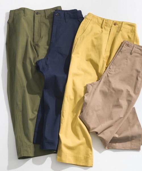 OMNES(オムネス)の「カラーチノパンツ(チノパンツ・レディース・カーキ/イエロー/ベージュ/ネイビー・LARGE/MEDIUM)」の19枚目の写真