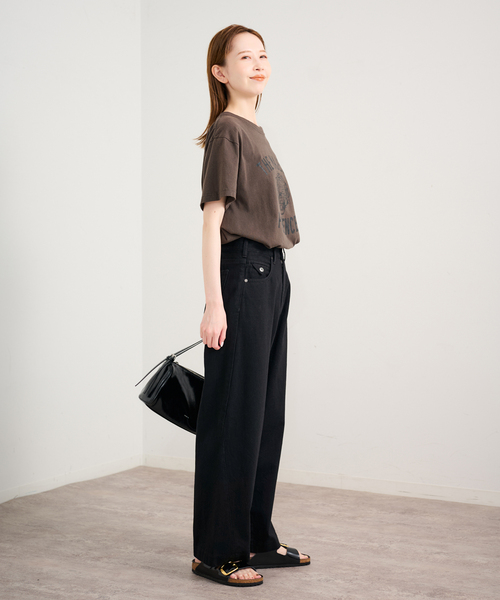 U by SPICK&SPAN(ユーバイスピックアンドスパン)の「ペグパイプデニム(デニムパンツ・レディース・ブルー/ブラック・36/38)」の4枚目の写真