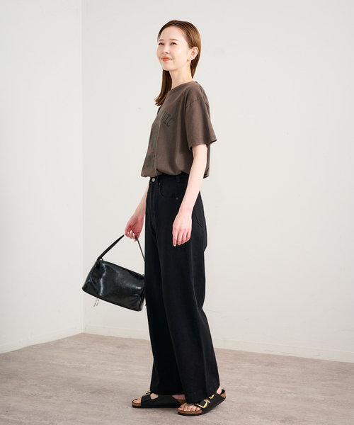 U by SPICK&SPAN(ユーバイスピックアンドスパン)の「ペグパイプデニム(デニムパンツ・レディース・ブルー/ブラック・36/38)」の6枚目の写真
