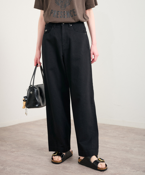 U by SPICK&SPAN(ユーバイスピックアンドスパン)の「ペグパイプデニム(デニムパンツ・レディース・ブルー/ブラック・36/38)」の10枚目の写真