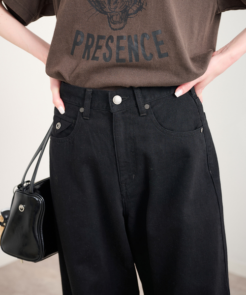 U by SPICK&SPAN(ユーバイスピックアンドスパン)の「ペグパイプデニム(デニムパンツ・レディース・ブルー/ブラック・36/38)」の11枚目の写真