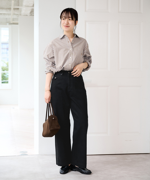 U by SPICK&SPAN(ユーバイスピックアンドスパン)の「ペグパイプデニム(デニムパンツ・レディース・ブルー/ブラック・36/38)」の20枚目の写真