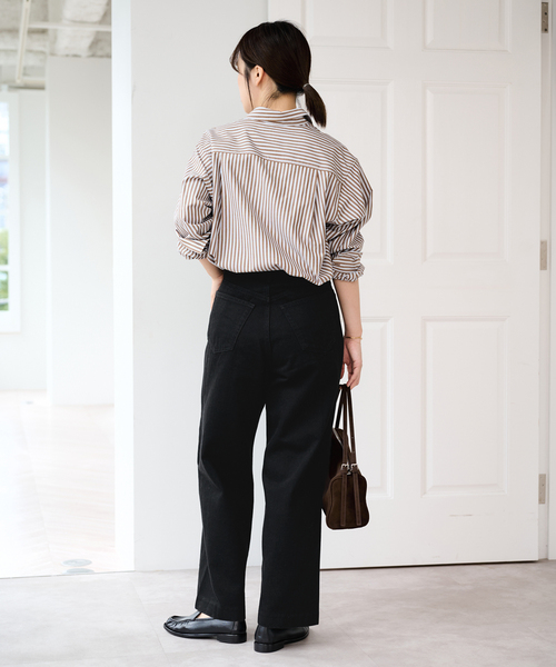 U by SPICK&SPAN(ユーバイスピックアンドスパン)の「ペグパイプデニム(デニムパンツ・レディース・ブルー/ブラック・36/38)」の21枚目の写真