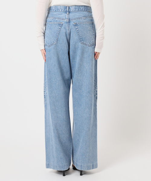U by SPICK&SPAN(ユーバイスピックアンドスパン)の「ペグパイプデニム(デニムパンツ・レディース・ブルー/ブラック・36/38)」の4枚目の写真