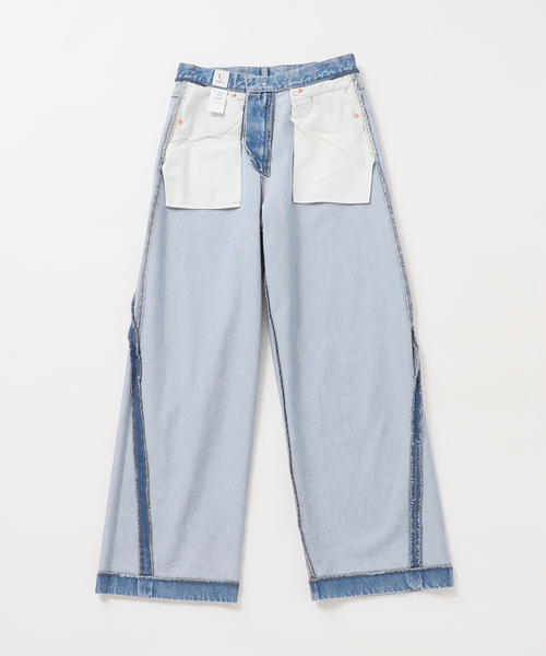 U by SPICK&SPAN(ユーバイスピックアンドスパン)の「ペグパイプデニム(デニムパンツ・レディース・ブルー/ブラック・36/38)」の11枚目の写真