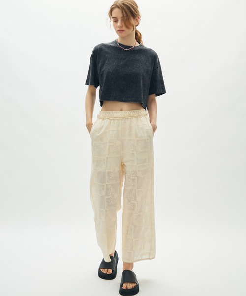 full/fill.(フルフィル)の「wash short T / ウォッシュショートT(Tシャツ/カットソー・レディース・ブラウン/ブラック/ベージュ・FREE)」の10枚目の写真