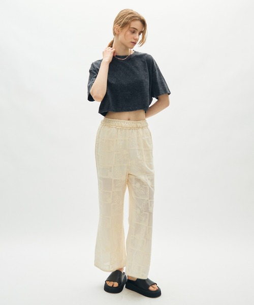 full/fill.(フルフィル)の「wash short T / ウォッシュショートT(Tシャツ/カットソー・レディース・ブラウン/ブラック/ベージュ・FREE)」の12枚目の写真