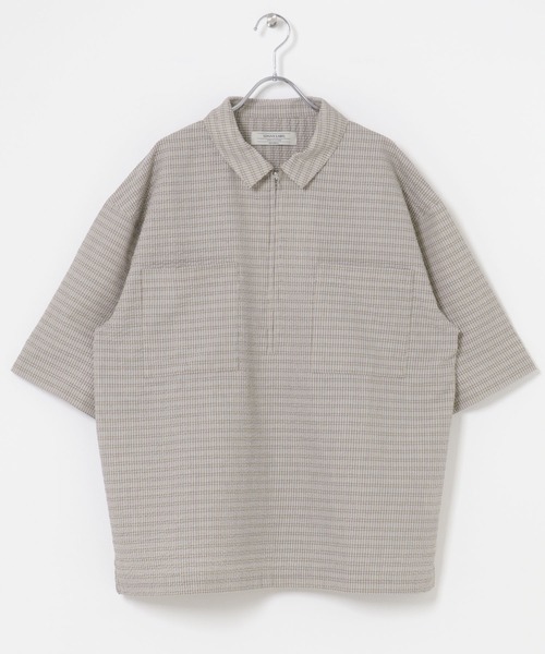 URBAN RESEARCH Sonny Label（アーバンリサーチサニーレーベル）の「シアサッカーハーフジッププルオーバー（シャツ/ブラウス・メンズ・ブルー/ベージュ・LARGE/MEDIUM）」の14枚目の写真