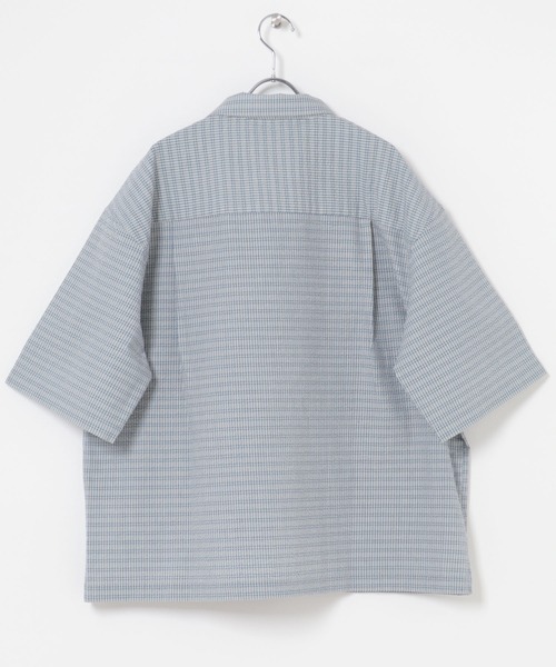 URBAN RESEARCH Sonny Label（アーバンリサーチサニーレーベル）の「シアサッカーハーフジッププルオーバー（シャツ/ブラウス・メンズ・ブルー/ベージュ・LARGE/MEDIUM）」の9枚目の写真