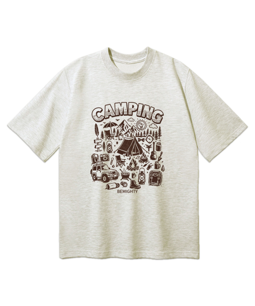 BEMIGHTY（ビーマイティー）の「キャンピングトリップオーバーサイズ半袖Tシャツ[ホワイト]（Tシャツ/カットソー・メンズ・その他・L/XL/XXL）」の3枚目の写真
