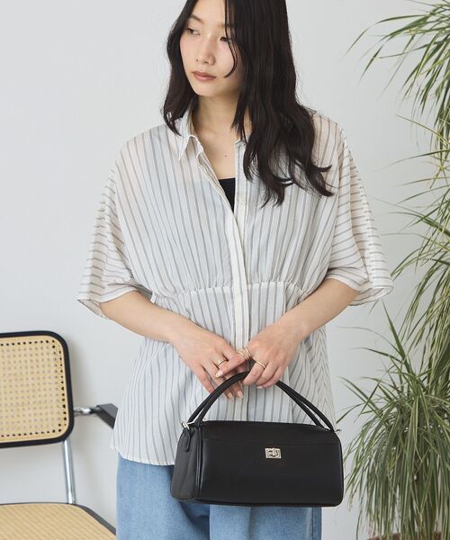 AMERICAN HOLIC(アメリカンホリック)の「ストライプペプラムブラウス(シャツ/ブラウス・レディース・ブルー系その他7/ホワイト系その他6・M/L)」の19枚目の写真