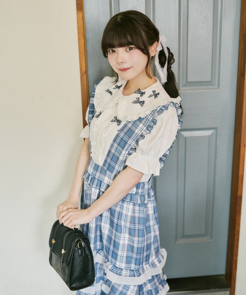 kutir(クティール)の「【クティールとレトロ】チェックリボンたっぷりフリルブラウス(シャツ/ブラウス・レディース・オフホワイト/アイボリー/ホワイト系その他・FREE)」の19枚目の写真