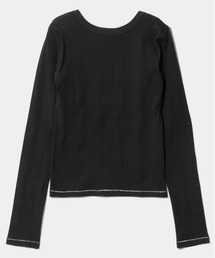 beautiful people | 【beautiful people/ビューティフルピープル】Miller double-front long T-shirt/ロバート・ピー・ミラーダブルフロントボーダーロングTシャツ(Tシャツ/カットソー)