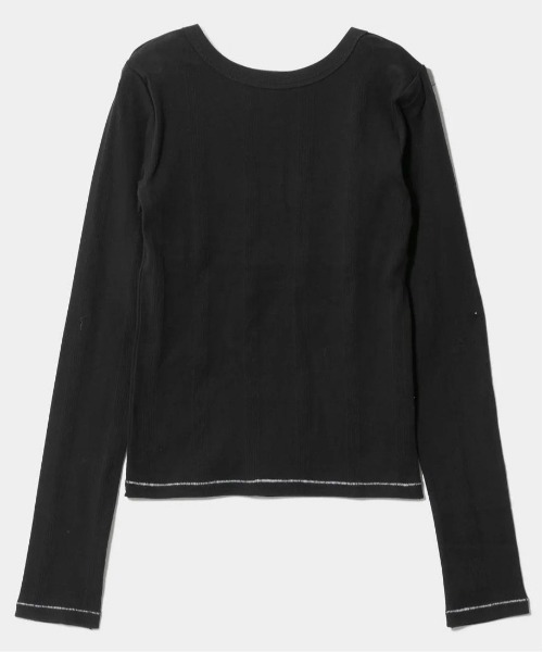 beautiful people(ビューティフルピープル)の「【beautiful people/ビューティフルピープル】Miller double-front long T-shirt/ロバート・ピー・ミラーダブルフロントボーダーロングTシャツ(Tシャツ/カットソー・レディース・ブラック系その他/グリーン/ブラック/イエロー・38/36)」の1枚目の写真