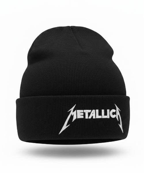 METALLICA（メタリカ）の「Metallica / メタリカ Unisex Logo Beanie ロゴビーニー ニット帽 ストリート メンズ 2026年秋冬 秋物（ニットキャップ/ビーニー・メンズ・ブラック・FREE）」の2枚目の写真