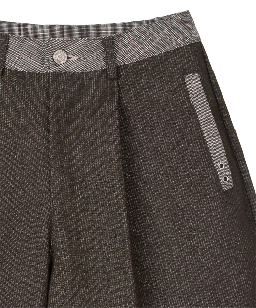 DANDEL(ダンデル)の「DD stripe denim bermuda pants (BROWN)(その他パンツ・レディース・その他・1/2)」の3枚目の写真