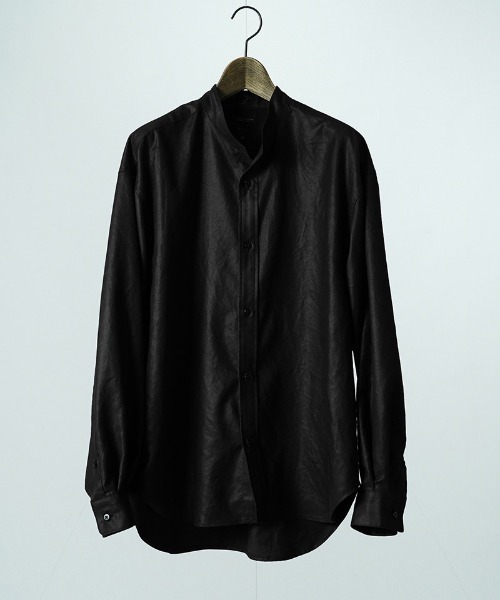 EGO TRIPPING(エゴトリッピング)の「ms6589-LUSTER OFFICER SHIRTS オフィサーシャツ(616753)(シャツ/ブラウス・メンズ・チャコール/サンドグレー/ブラック・46/48)」の19枚目の写真