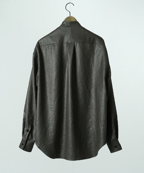 EGO TRIPPING(エゴトリッピング)の「ms6589-LUSTER OFFICER SHIRTS オフィサーシャツ(616753)(シャツ/ブラウス・メンズ・チャコール/サンドグレー/ブラック・46/48)」の10枚目の写真