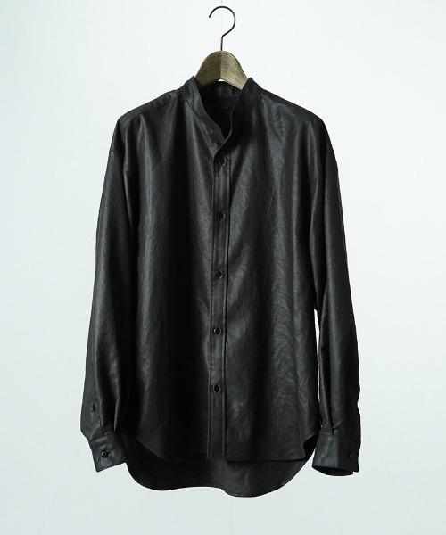 EGO TRIPPING(エゴトリッピング)の「ms6589-LUSTER OFFICER SHIRTS オフィサーシャツ(616753)(シャツ/ブラウス・メンズ・チャコール/サンドグレー/ブラック・46/48)」の11枚目の写真