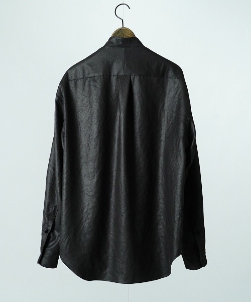 EGO TRIPPING(エゴトリッピング)の「ms6589-LUSTER OFFICER SHIRTS オフィサーシャツ(616753)(シャツ/ブラウス・メンズ・チャコール/サンドグレー/ブラック・46/48)」の12枚目の写真