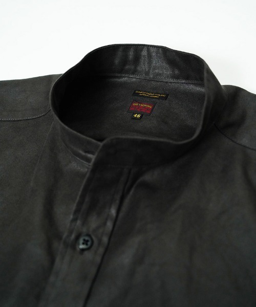 EGO TRIPPING(エゴトリッピング)の「ms6589-LUSTER OFFICER SHIRTS オフィサーシャツ(616753)(シャツ/ブラウス・メンズ・チャコール/サンドグレー/ブラック・46/48)」の13枚目の写真