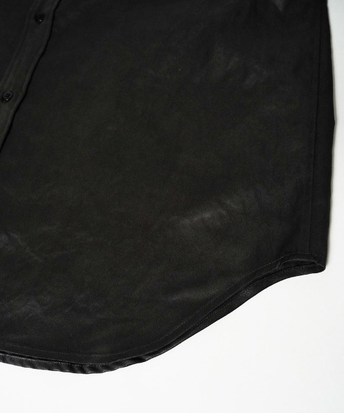 EGO TRIPPING(エゴトリッピング)の「ms6589-LUSTER OFFICER SHIRTS オフィサーシャツ(616753)(シャツ/ブラウス・メンズ・チャコール/サンドグレー/ブラック・46/48)」の6枚目の写真