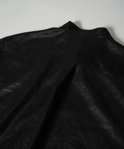 EGO TRIPPING(エゴトリッピング)の「ms6589-LUSTER OFFICER SHIRTS オフィサーシャツ(616753)(シャツ/ブラウス・メンズ・チャコール/サンドグレー/ブラック・46/48)」の7枚目の写真
