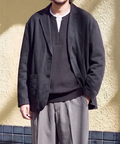 RED KAP（レッドキャップ）の「【RED KAP】限定商品 別注　TWILL JACKET（テーラードジャケット・メンズ・ブラック/ブラウン/カーキ/ベージュ・M/LL/S/L）」の13枚目の写真