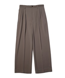 CULLNI | Double Satin Decorative 3Tuck Wide Pants(スラックス)