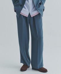 Double Satin Decorative 3Tuck Wide Pants