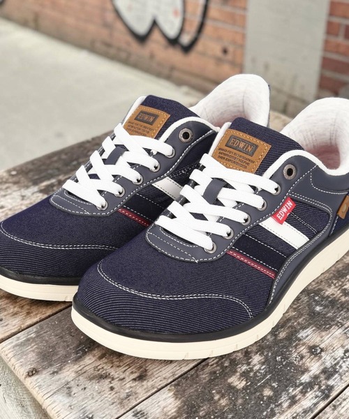 EDWIN(エドウィン)の「EDWIN ハンズフリースニーカー(スニーカー・メンズ・ネイビー/ブラック・25cm/26cm/26.5cm/27cm)」の4枚目の写真