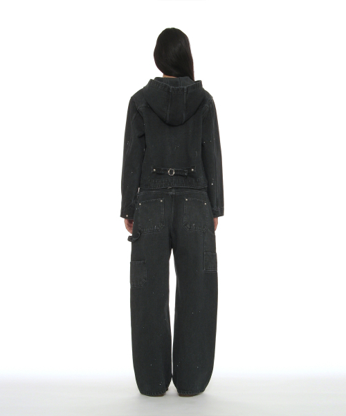 PARTIMENTO WOMEN（パルティメントウィメン）の「ウォッシュドフードパーカートラッカージャケット_ネイビー（デニムジャケット・レディース・その他・SMALL/MEDIUM）」の7枚目の写真