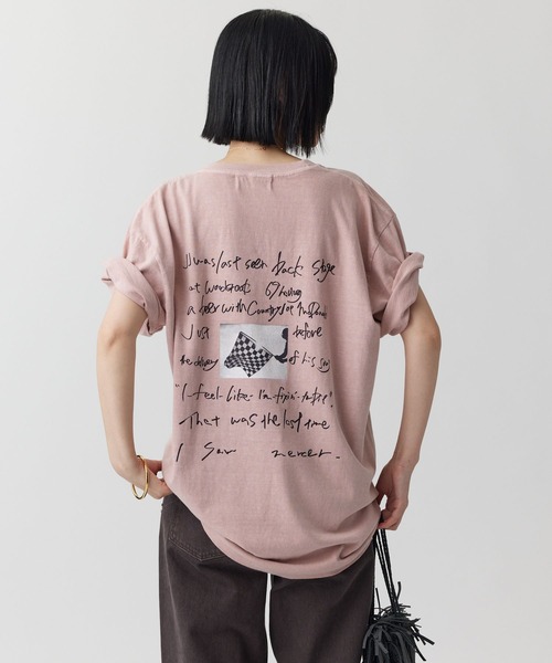 jj mercer(ジェイジェイマーサー)の「【J.J. Mercer】チェッカープリントTEE(Tシャツ/カットソー・レディース・ピンク・フリー)」の1枚目の写真