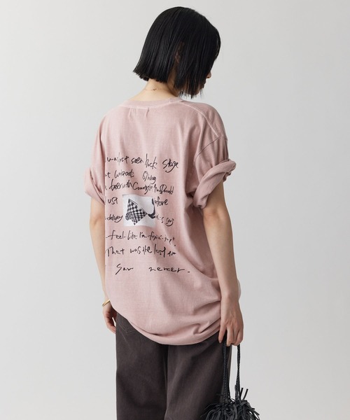 jj mercer(ジェイジェイマーサー)の「【J.J. Mercer】チェッカープリントTEE(Tシャツ/カットソー・レディース・ピンク・フリー)」の5枚目の写真