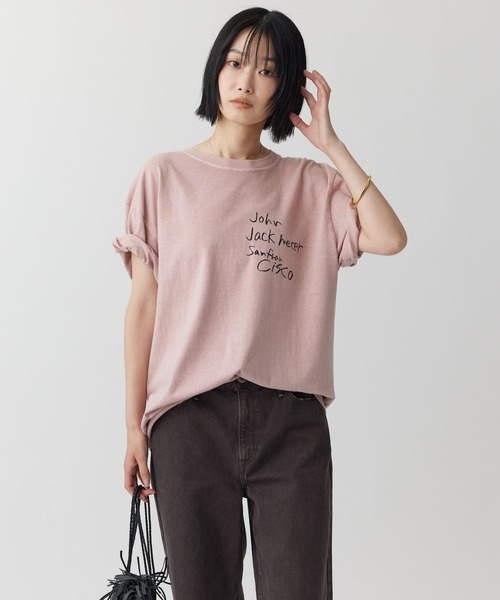 jj mercer(ジェイジェイマーサー)の「【J.J. Mercer】チェッカープリントTEE(Tシャツ/カットソー・レディース・ピンク・フリー)」の3枚目の写真