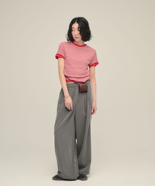 eL(エル)の「【eL】Stripe Lace Pants/1049488(スラックス・レディース・グレー系その他/ネイビー系・FREE)」の7枚目の写真